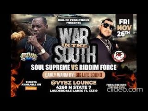 Soul Supreme Vs Riddim Force 26 Nov 2021 | War In The South Sound Clash (OFFICIAL AUDIO)