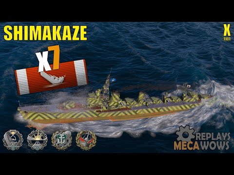 Shimakaze 7 Kills & 165k Damage | World of Warships Gameplay