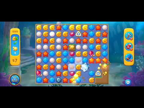 Fishdom Easy Level 12103 (with ingame lightning and bomb boosters) @choraelmin