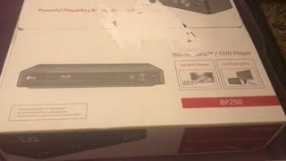 LG BP250 Blu Ray/DVD Player Unboxing