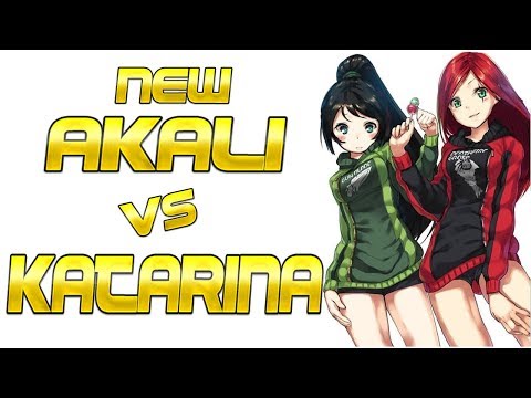 Akali vs Katarina (con babysit) | League Of Legends | Gameplay
