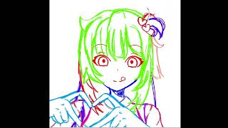 akai haato speed paint 