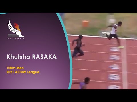 2021, April 29 ACNW League - 100m Men Heat 2, Khutsho Rasaka - 10.36 sec
