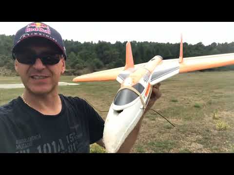 🟠 FUN JET ULTRA de MULTIPLEX 4 S - RAMPE DE LANCEMENT DISPOSITIF ET DECOLLAGE