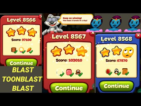 toon blast LEVELS 8566|8567|85468 ⭐⭐⭐