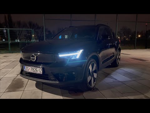 Volvo XC40 Recharge Twin 2023 - NIGHT Review in 4K (Exterior - Interior) Ambient Lights