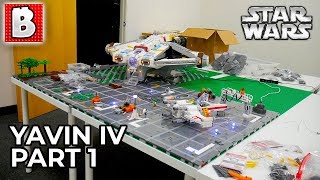 Building Star Wars YAVIN IV Rebel Base in LEGO | Part 1 - The Foundations by Brick Vault