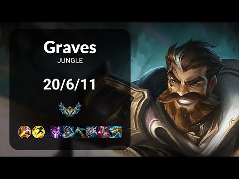 Graves vs Karthus JUNGLE - KR CHALLENGER Patch 14.21