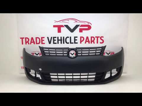 Fits VW Caddy 2011-2015 Front Bumper Black Textured No Pdc Or Washer Holes video