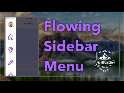 Animating A Sidebar Menu (iOS, Xcode 8, Swift 3) (Side Menu/Slide Out Menu)