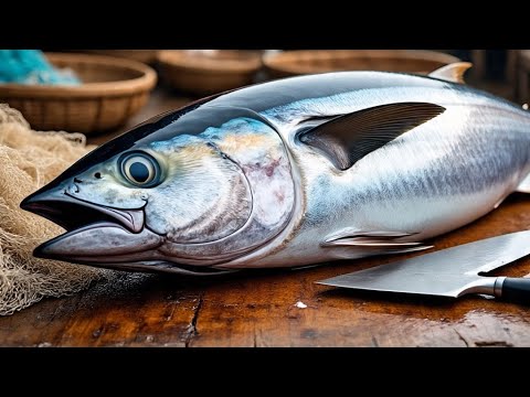 The Story of Fresh Tuna: From Fisherman to Market, cut by experts, ends up on the Dinner Table.