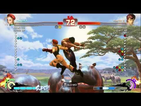 Ryukichikun [Fei] vs NiKe5123 [Cammy] SSF4 Japanese Online Ranked Matches - TRUE-HD