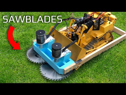 $3000 R/C Bulldozer with Saw Blades