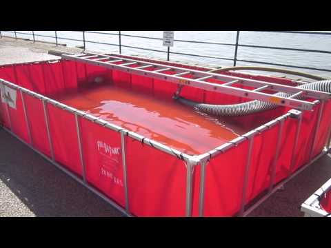 Fol-Da-Tank's Single Lane Tank in Use - Port Byron, Illinois