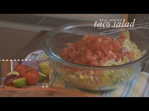 making the most simple meatless taco salad | Table Tales