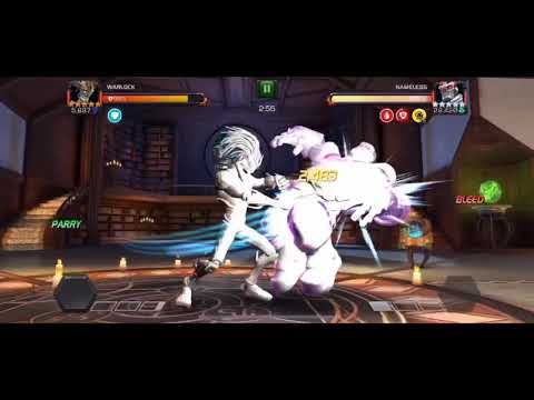 Warlock vs Nameless Thanos AQ Boss