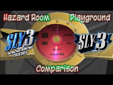 Sly 3 Hazard Room / Playground comparison (0921.1843 vs. 0802.0136)