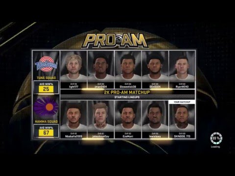 NBA 2k16 Pro-Am Tune Squad Fun #2