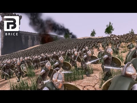 20.000 Rohan Swordsmans vs 20.000 Dragon Mans- Ultimate Epic Battle Simulator 2- UEBS 2