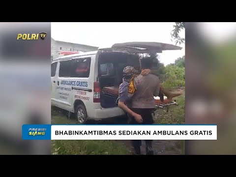 BHABINKAMTIBMAS KELURAHAN LEDOK KULON, POLRES BOJONEGORO SEDIAKAN AMBULANS GRATIS