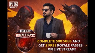FREE ROYALE PASSES | PUBG Custom Room Live