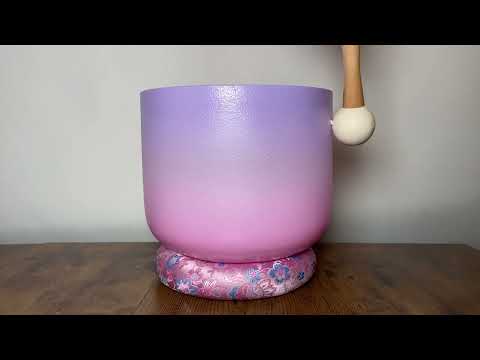 High Vibrational Crown Chakra 8" Crystal Singing Bowl 432Hz B-Note