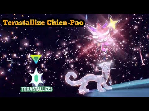 Pokemon Scarlet & Violet Terastallize Chien-Pao