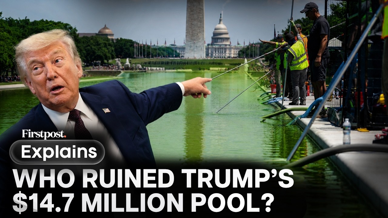 Trump Claims Vandalism After $14.7M Reflecting Pool Turns From Blue to Green | FP Explains