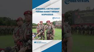 Kapolri Jenderal Listyo Sigit Prabowo Disematkan Baret Merah Dari Pasukan Elite Kopassus