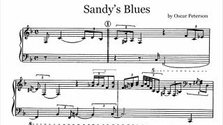 Oscar Peterson - Sandy's Blues (transcription)