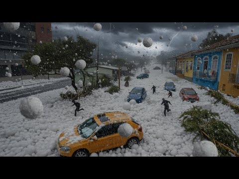 Brazil Hit by Monster Hailstorm! Baseball-Sized Hailstones Wreck Everything!