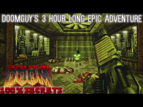 BRUTAL DOOM v22 - Final Carnage, Full Episode 1 HELL ON MARS [100% SECRETS]