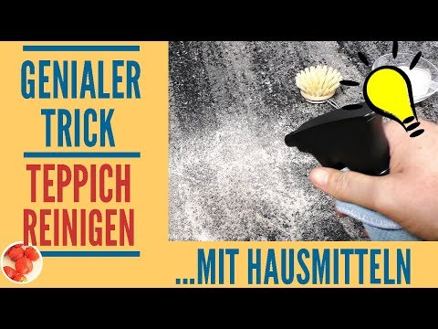Genialer Trick: Teppich reinigen mit Hausmitteln - Flecken und Geruch im Teppich? - das hilft