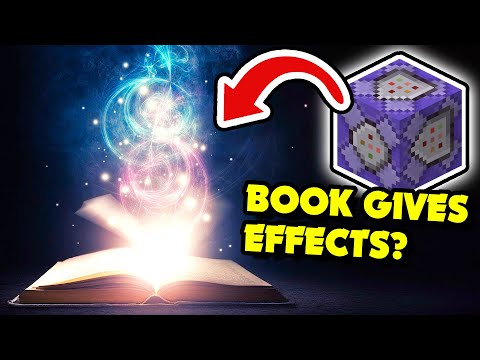 SPELL BOOKS in Minecraft 1.19+? Only ONE COMMAND BLOCK! Books in Inventory Give Effects to Players