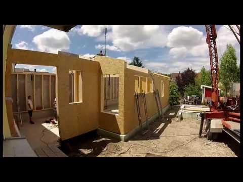 Holzrahmenbau | Zeitraffer | Aufbau Wände