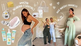 huge amazon newborn essentials haul + painting the nursery ❤️ 30 weeks pregnant (first baby)