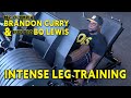 BODYBUILDING MOTIVATION | Mr Olympia Brandon Curry and IFBB Pro Bo Lewis - Hardcore Leg Workout