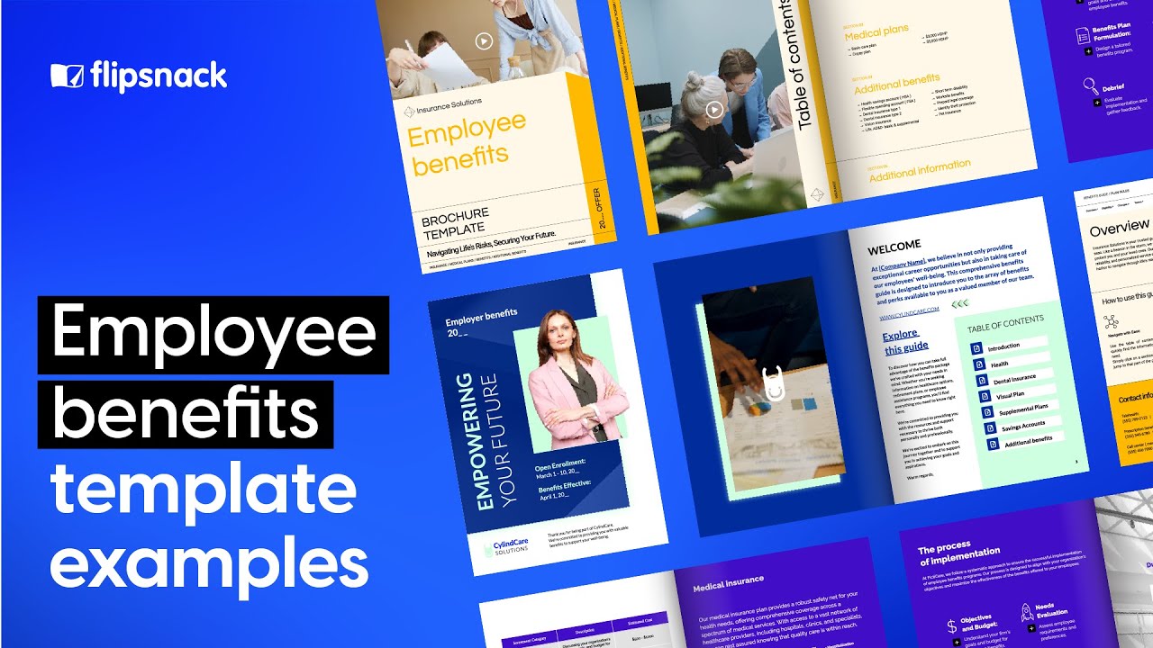 Digital booklet templates for employee benefits | Flipsnack.com