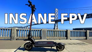 Dualtron Eagle Pro Electric Scooter Review and Insane FPV Ride with GoPro