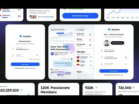 Foto kelas HeyHao - Chatting Website Figma Template Design