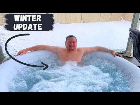 Inflatable Hot Tub Winter Cold Update....does it hold up?