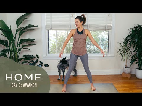 Home – Day 3 – Awaken | 30 Days of Yoga With Adriene