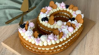 YupYumşaq Rəqəm Tortu Resepti  Number Cake Recipe