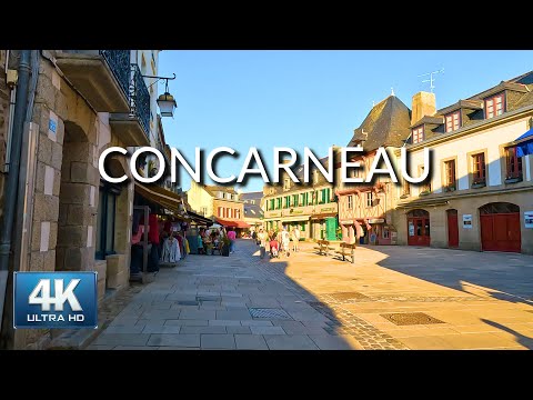 [4K]🏰The Charm Of Concarneau, France Walking Tour | HDR 60fps