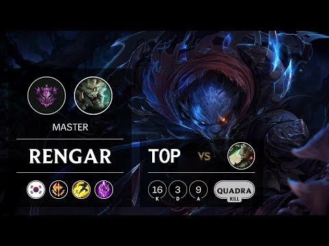 Rengar Top vs Riven - KR Master Patch 9.6