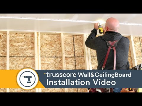 How To Install Trusscore PVC Wall and Ceiling Panels To Transform Your Garage