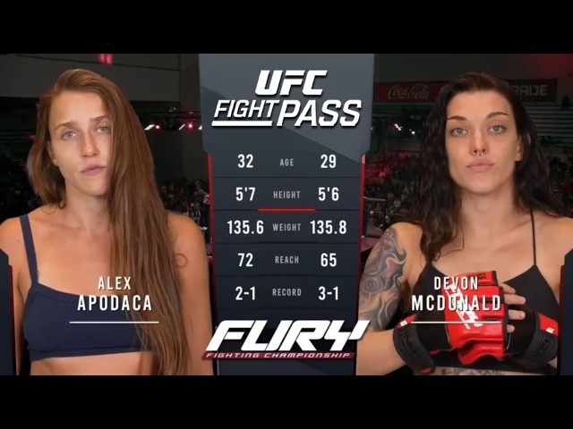 Devon McDonald vs. Alex Apodaca Full Fight | Fury FC 122