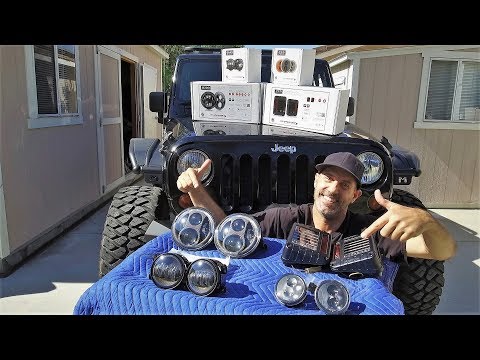 Jeep Wrangler LED Lighting Upgrade - JW Speaker All the Way Around