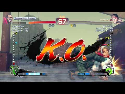 SSF4 AE 2012: CloakedSley (Balrog) vs ALLIN85 (Ryu) - Ranked Match - True HD