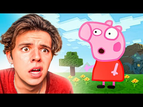 Peppa Pig Plays *MINECRAFT* (Try Not To Laugh)
